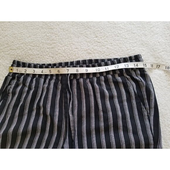 Kut From the Kloth Black Striped Beach Pants Drawstring Lightweight Casual Sz XS - Picture 5 of 13